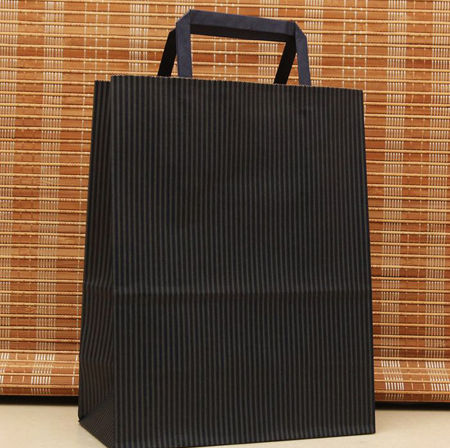 Smallorders GY098 Custom Fashion Eco-friendly Black Gift Shopping Kraft Paper Bags With Logo Printed supplier