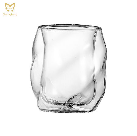 Heat-resistant glass Double Wall high Borosilicate Glass Coffee Glass supplier