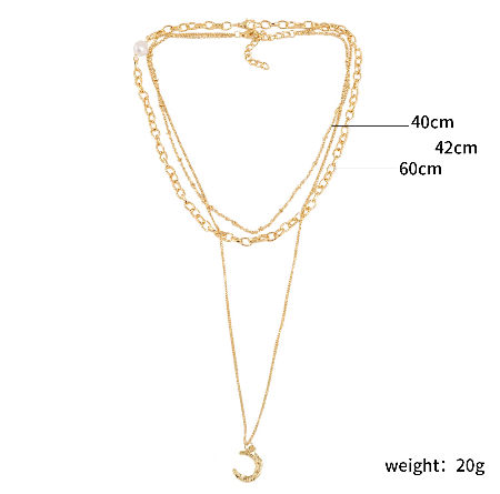 Hot Sale Fashionable Necklace Multi-Layer Shape Necklace Jewelry In Stock Wholesaler supplier