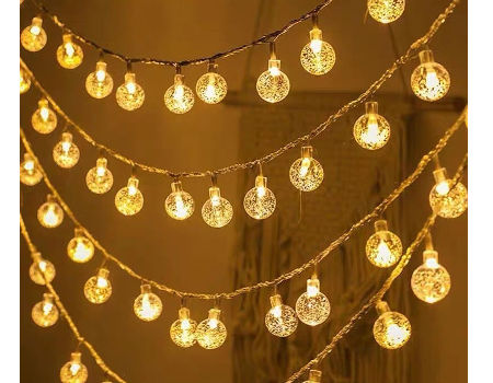 10 Meters 100 Light Bulbs LED Light String with USB Charging for Indoor Outdoor Christmas Decoration supplier