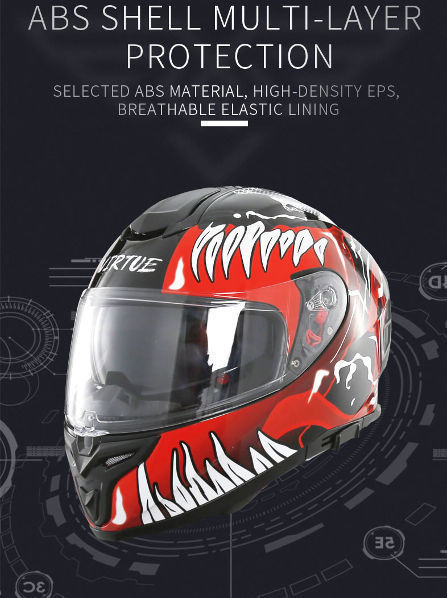 ECE DOT certificated full face helmets motorbike helmets open helmet supplier