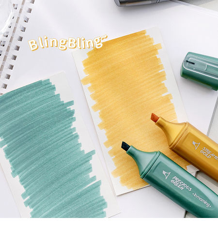 Highlighter Set Portable Pocket Cream Color Bling Art Permanent Marker Pens for Kids Adults supplier