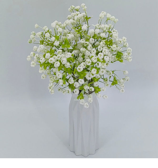 Artificial flower, bridal wedding flower, single stem baby's breath, deocrative flower bouquet supplier