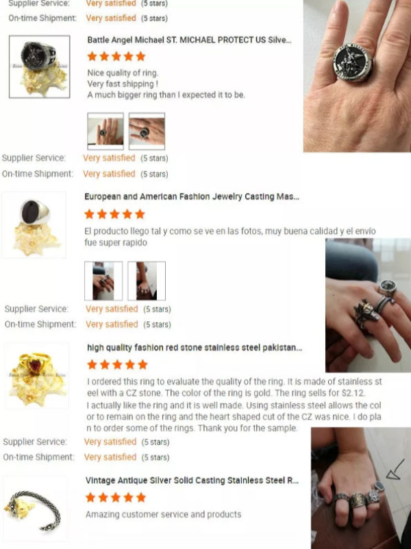 Stainless steel silver finger turkey rings silver platinum fidget rings for anxiety for women supplier