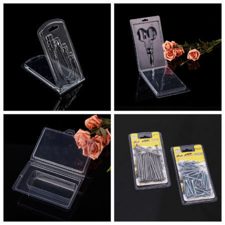 Hot selling cheap clear customized PET slide blister card packaging supplier