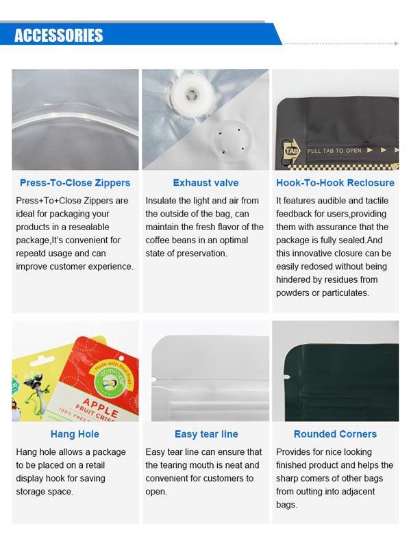 Reclosable Plastic Tobacco Packing Bags with Zipper supplier