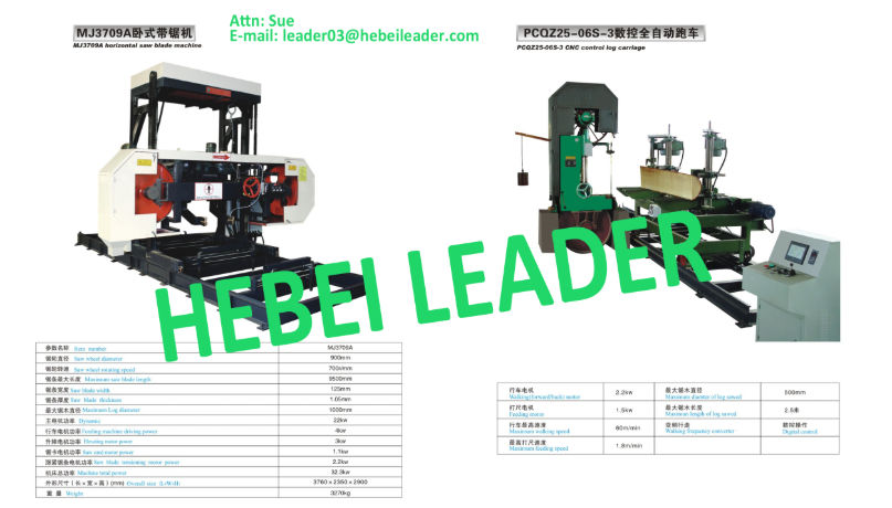 CNC Woodworking Machine Log Carriage Horizontal BandSaw Blade Machine supplier