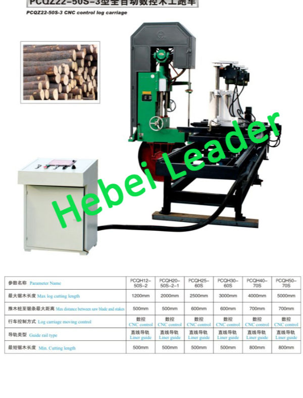 CNC Woodworking Machine Log Carriage Horizontal BandSaw Blade Machine supplier