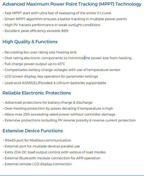 MPPT charge controller 12v24v Fully automatic universal solar charge controller supplier