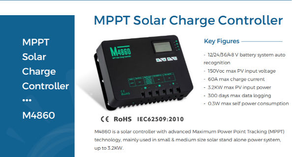 MPPT charge controller 12v24v Fully automatic universal solar charge controller supplier