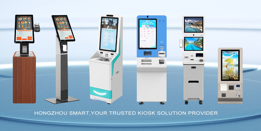 Stylish Touch Screen Checkout Kiosk Self-registration Kiosk with Visitors Management System supplier