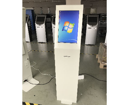Stylish Touch Screen Checkout Kiosk Self-registration Kiosk with Visitors Management System supplier