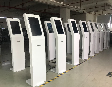 Stylish Touch Screen Checkout Kiosk Self-registration Kiosk with Visitors Management System supplier