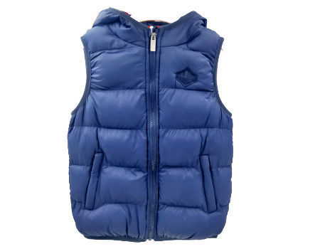 High Quality Boy Sleeveless Winter Down Vest Puffer Hood sleeveless Jacket Zipper with Custom Logo supplier