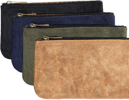 Heavy Duty Muti-Purpose Small Waxed Canvas Tool Bag with Zipper supplier